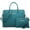 Blue, variant on Women's Fashion Handbag Slim Shoulder Bag Tote Satchel Purse Top Handle Briefcase Work Bag for 14 in Laptop