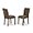 Abp3t18, variant on East West Furniture ABP1T06  Parson Dining Room Chairs - Shitake Linen Fabric Upholstered Chairs, Set of 2, Black