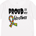 thumbnail image 4 of Inktastic Proud of My Brother Autism Awareness Puzzle Piece Ribbon Boys or Girls Long Sleeve Toddler T-Shirt, 4 of 5