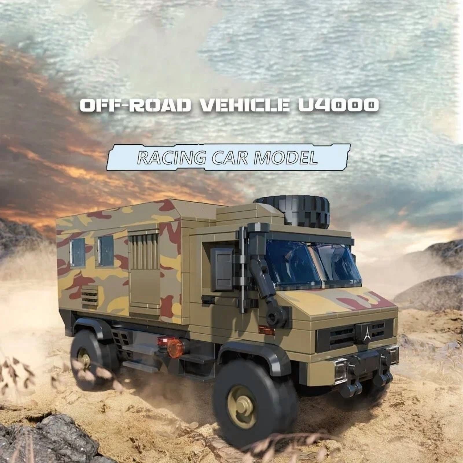 Remocguys Army Truck Building Set Military Car Toys for Adults Compatible with Lego Cars 648 Pcs