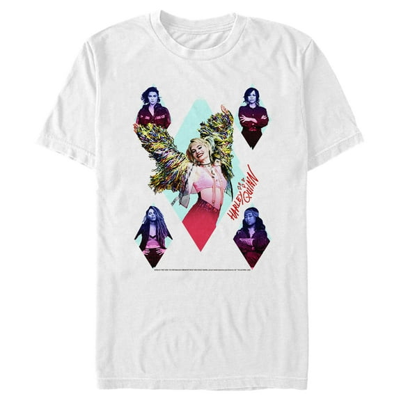 Men's Birds of Prey Harley Diamond Team  Graphic Tee White Large