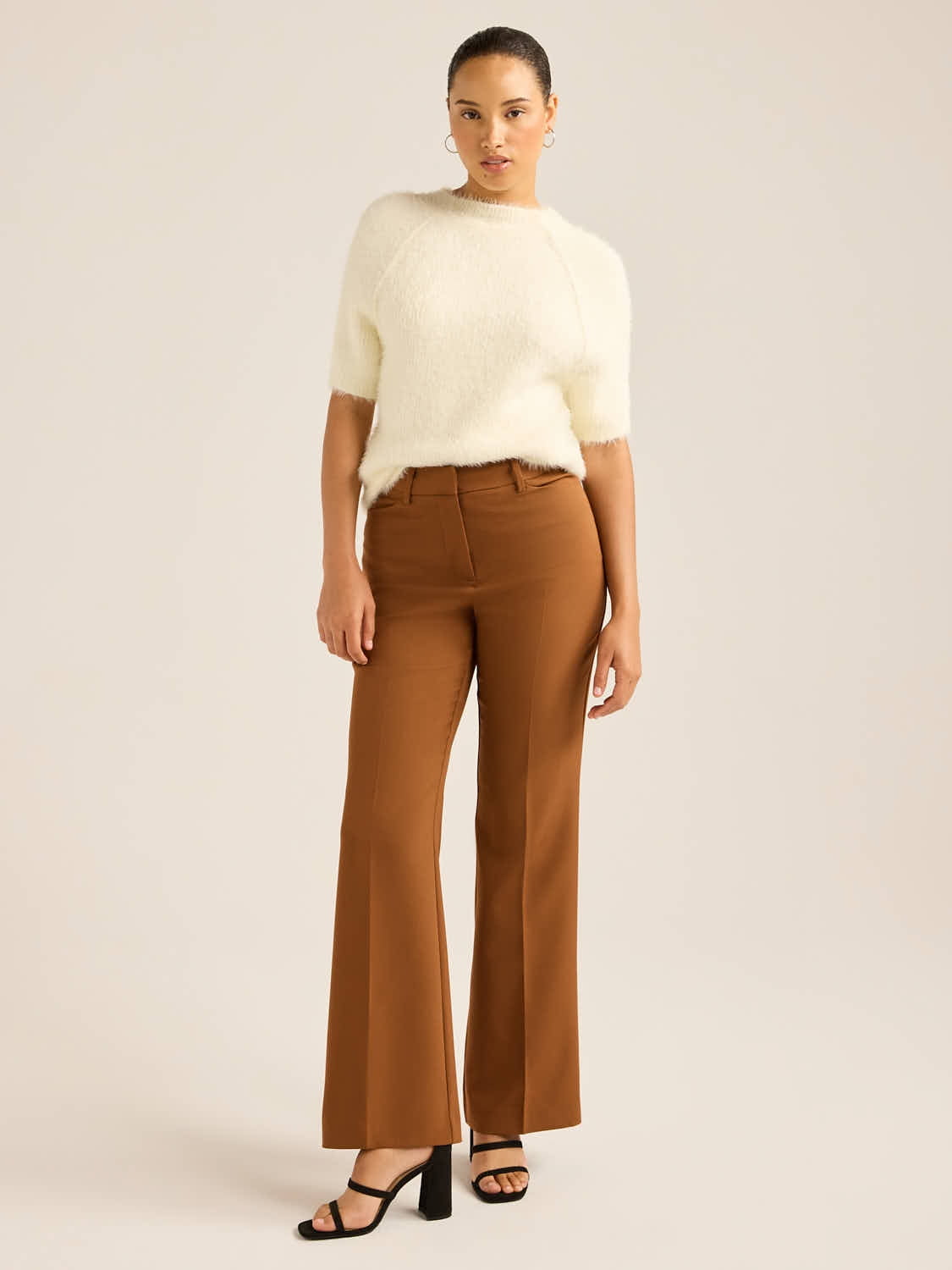 Scoop Women's and Women’s Plus Crepe High Rise Bootcut Suit Pants, Sizes 0-28