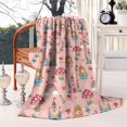 thumbnail image 2 of Princess Mushroom Castle Pattern Blanket,Comfortable Soft Lamb Wool Throw Blanket,All Season,Warm Lightweight Blankets for Sofa Bed Couch Living Room Chair,60"x80", 2 of 4