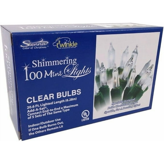 Sienna Set of 100 Twinkling & Shimmering Clear Window Curtain Icicle Lights - White Wire - Christmas