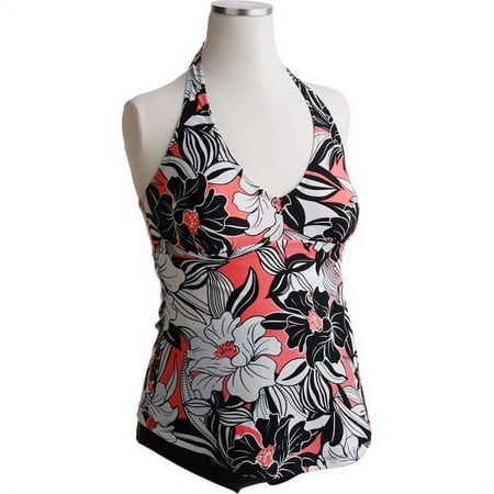 Maternity 2-Piece Flower Halter Tankini