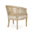 thumbnail image 5 of Miekor Furniture Accent Chair Rubber Wood Beige Natural 91279, 5 of 11