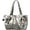 Silver, variant on Kukuzhu Chic Shoulder Bag Tote Bag Women Pleated Drawstring Hobo Bag Chic Soft Handbag Purse