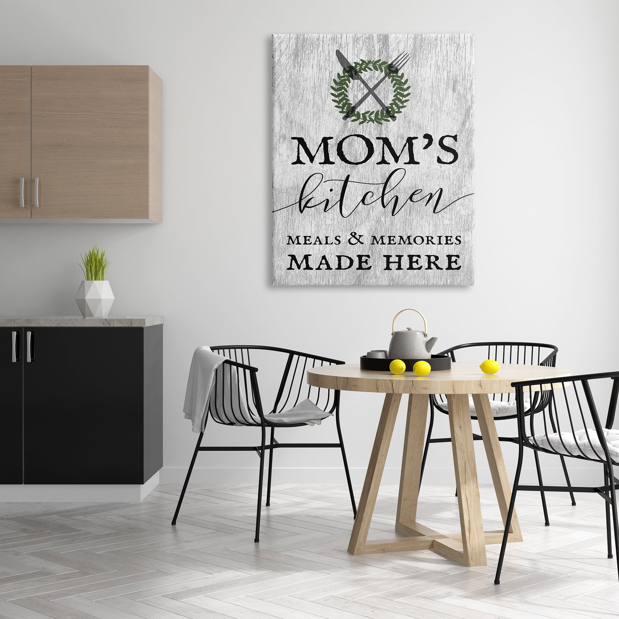 Stupell Industries Mom's Kitchen Meals and Memories, 36 x 48,Design by Daphne Polselli