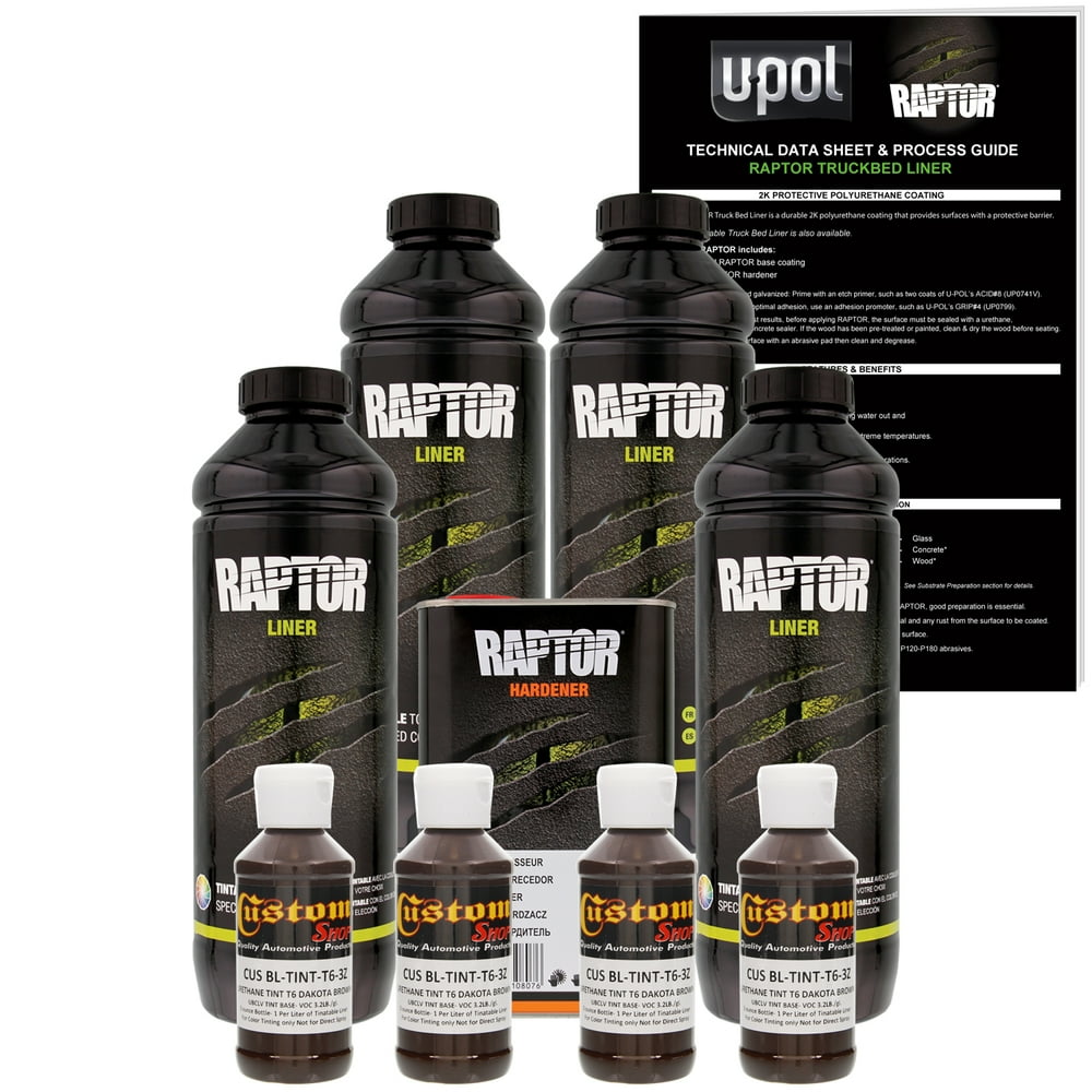 Raptor Dakota Brown Urethane SprayOn Truck Bed Liner Texture Coating