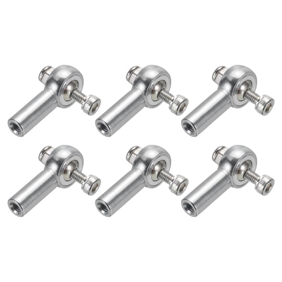 Unique Bargains M3xL26mm Lever Steering Linkage Tie Rod Ball Head Link Joint End Metal Silver Tone for RC Crawler Car Pack of 6