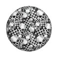 thumbnail image 3 of Spare Tire Cover, halloween skull print Wheel Cover Tire Covers for Trailers Car Truck Camper Universal Tire Covering Fits Diameter 14 inch, 3 of 7