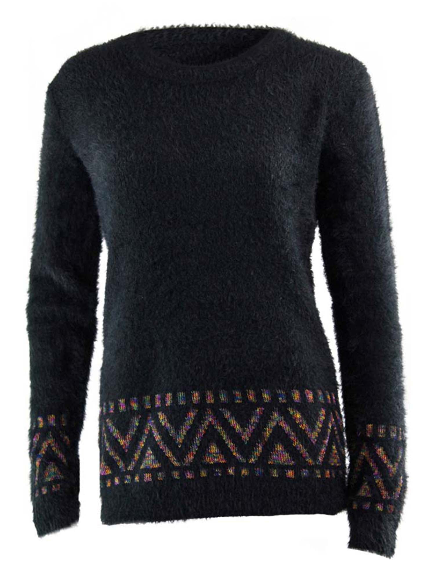 fuzzy pullover sweater walmart