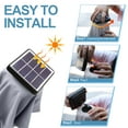 thumbnail image 4 of ABCCANOPY 10.5ft Patio Solar Umbrella LED Outdoor Umbrella with Tilt and Crank, Light Gray, 4 of 10