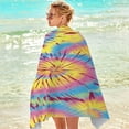 thumbnail image 4 of Zpanxa Beach Towel Microfiber Beach Towel Super Lightweight Colorful Bath Towel Sandproof Beach Blanket Multi-Purpose Towel for Travel Swimming Pool 30x60 Inch M, 4 of 4