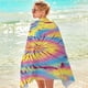 thumbnail image 4 of Microfiber Beach Towel Super Colorful Bath Towel Sandproof Beach Blanket Multi-Purpose Towel For Travel Swimming Pool 30x60 Inch, 4 of 4