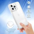 thumbnail image 5 of for 14 Pro Case Bling Glitter Cute Cover, Shockproof Cute Anti-Skid Soft Phone Case for Girls Women Screen Protector Full Body Protection Crystal Case -White, 5 of 12