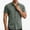 Army Green, variant on Bosfbaoi Plus Size Shirts For Men Textured Short Sleeve Men's Shirts Turn-Down Collar Button Front Mens Tops Casual Button Down Shirt