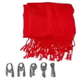 thumbnail image 2 of Pashmina larga fina Chal agradable y ligero Mascada elegantes de colores y para cualquier época del año Rojo CHIC-FANTASY Bufanda para el cuello, 2 of 3