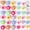 Pastel, variant on 180 count Flower Beads for  Making,  Colorful  Floral Spacer Beads with Elastic String, 2 Sizes Pastel Beads Bulk for DIY Bracelet Necklace Earring Crafts