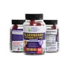 Elderberry + Vitamin C & Zinc (60 Gummies) -3 in 1 Daily Vitamin Support for Adults/Kids (Purple) (Purple)