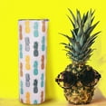 thumbnail image 5 of Pineapple Tumbler 20 oz Travel Coffee Mug Pineapple Print Skinny Tumblers with Lid and Straw Stainless Steel Insulated Coffee Cups Gift for Pineapple Lover, 5 of 5