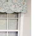 thumbnail image 3 of RLF Home Luxurious Modern Design Classic Windamar Petticoat Style Window Valance 50" x 15" Sea Glass, 3 of 4
