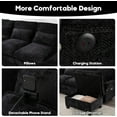 thumbnail image 5 of Homefun Chenille Modular U Shape Sectional Sofa With Chaise Lounge Storage Ottoman USB Phone Mount,Living Room, 5 of 10