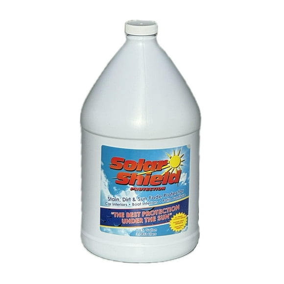 Solar Shield Protection® Indoor/Outdoor Fabric Protection Spray | Protects Against Stains and UV Fading on Boat/Auto Upholstery/Patio Cushions and Indoor Fabric and Furniture (Gallon)