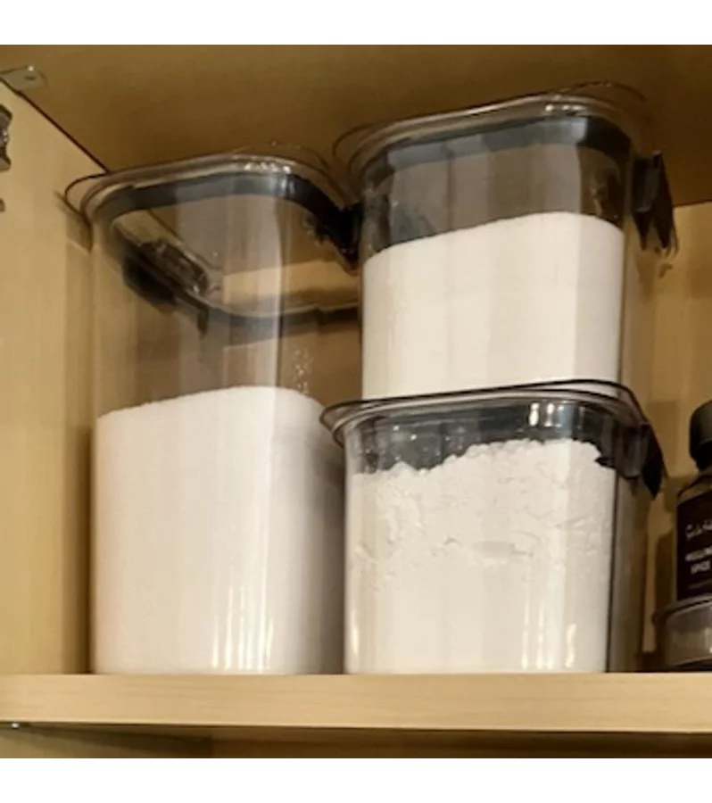16 cup Pantry Airtight Food Storage Container: Clear Plastic, Freezer & Dishwasher-Safe