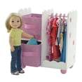 thumbnail image 5 of Emily Rose 14 Inch Doll Furniture - Pink Armoire/Closet with Star Detail, Fits 14" Wellie Wishers Dolls, 5 of 8