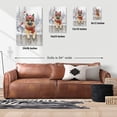 thumbnail image 5 of Playful German Shepherd Welcomes Winter Snowy Day with Cardinal Bird Vertical Matte Canvas Poster Alsatian Dog Lover Gifts Wall Art Home Decor - 2017, 5 of 5