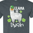 thumbnail image 4 of Inktastic St. Patrick's Day Llama Be Irish with Green Shamrocks T-Shirt, 4 of 5