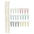 thumbnail image 2 of RC Body Shell Clips Rope Metal Iron R Pins Anti Lost Rope for 1/8 1/10 1/12 1/18 RC Cars, 2 of 7