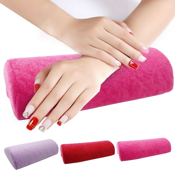 Dengjunhu 2Pcs Hand Cushion, Nail Art Soft Sponge Pillow - Nail Art Table Mat Holder Pad Salon Hand Rest Cushion, Detachable Washable Arm Rest Holder, Manicure Nail Art Accessories Tool