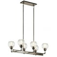 thumbnail image 2 of Kichler 43994AP Niles 32.25" 6 Light Linear Chandelier in Antique Pewter, 2 of 4