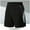 Black, variant on Coorders George Men's Athletic Shorts, Stretch Elastic Waist Men's Workout Gym Activewear Basketball Shorts, Dark Gray, XXXL