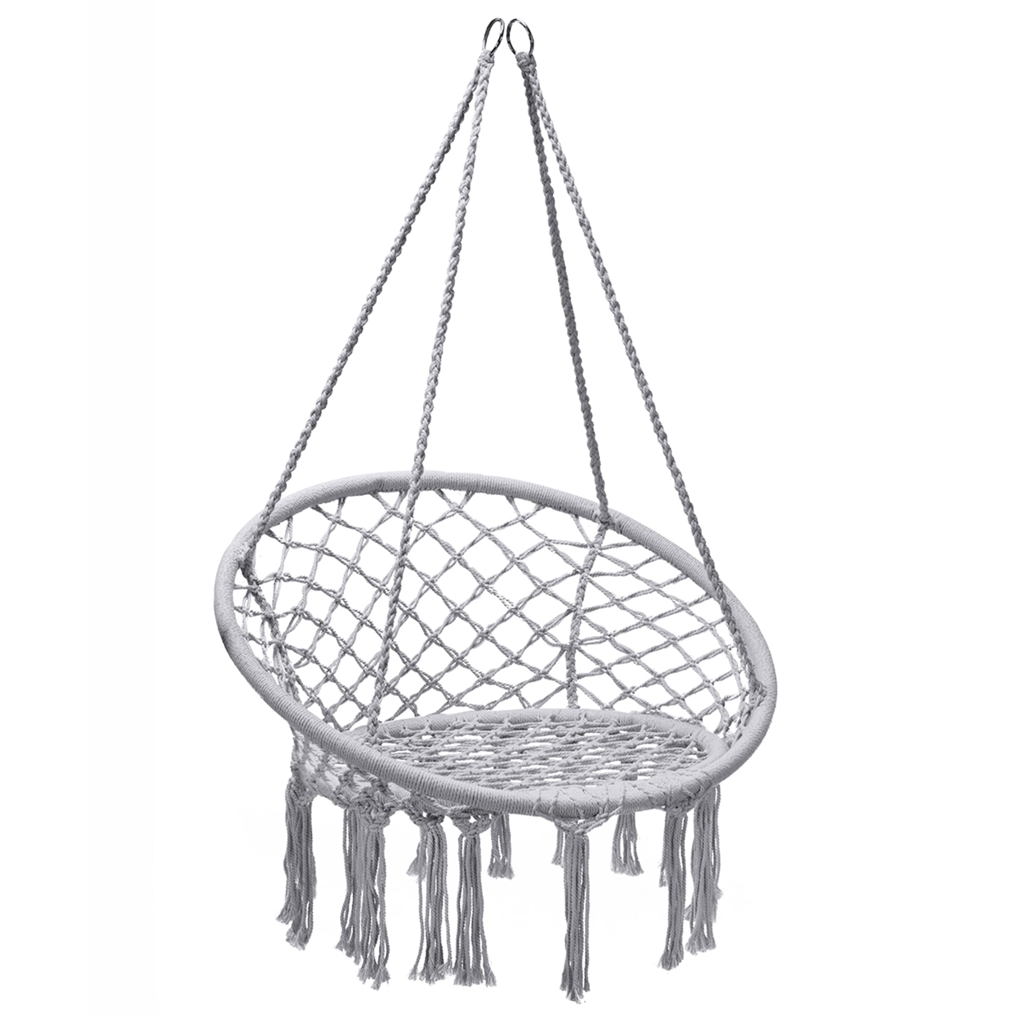 Hammock Chair Swing Hanging Rope Seat Net Chair Tree Outdoor Porch Patio Indoor 