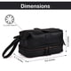 thumbnail image 5 of Neceser LEATHER VILLAGE de piel auténtica Dopp Kit negro, 5 of 7