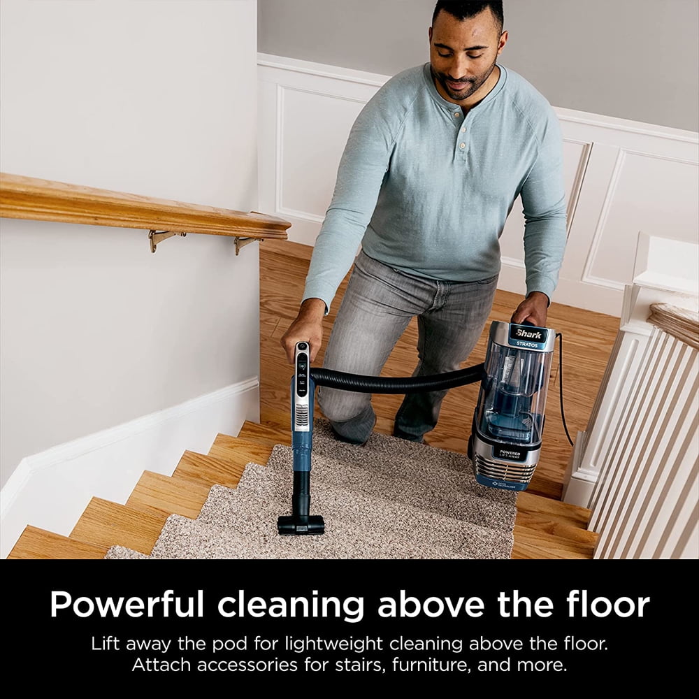 Shark AZ3002 Stratos Upright Vacuum Cleaner - Refurbished, DuoClean PowerFins