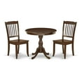 thumbnail image 6 of East West Furniture AMDA3-MAH-W 3 Piece Dinette Set - 1 Modern Kitchen Table and 2 Mahogany Dining Room Chairs - Mahogany Finish, 6 of 10