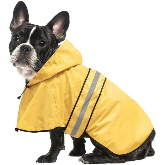 Dog Raincoat Hooded - Waterproof Reflective Pet Rain Jacket