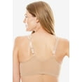 thumbnail image 5 of Comfort Choice Women's Plus Size Front Close Wireless Gel Strap Bra, 5 of 6