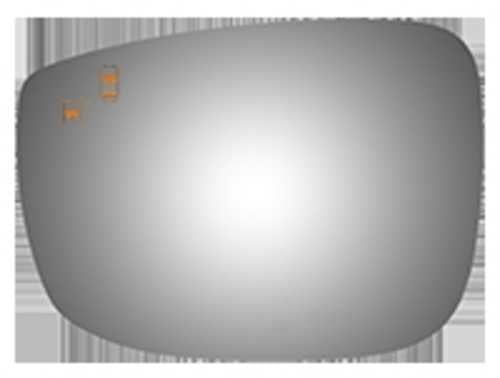 Burco Side View Mirror Replacement Glass - Clear Glass - 4699BC