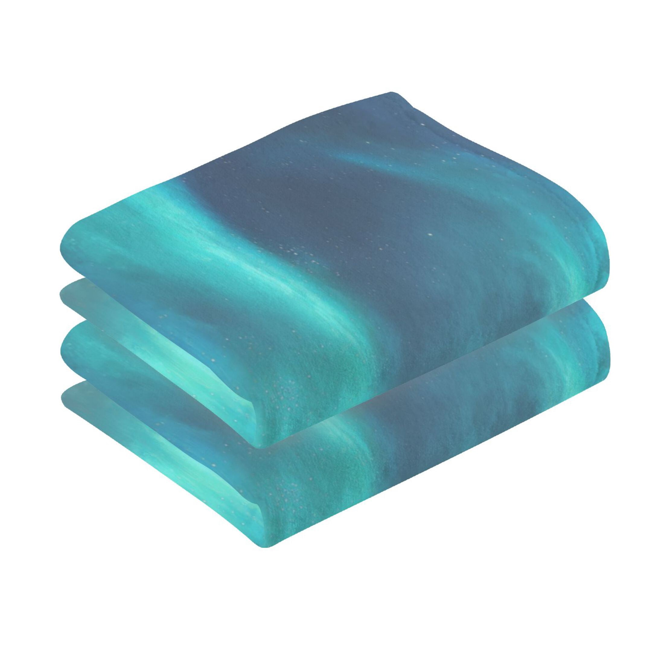 2 Pieces of Cotton Towel Face Towel Set Hand Towel Bath Towel Cotton Bath Towel Sets Foggy Forest Ice Castle