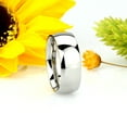 thumbnail image 3 of Men's 8MM Comfort Fit Stainless Steel Wedding Band Classic Domed Ring (Size 5 to 15) Size 9.5, 3 of 4