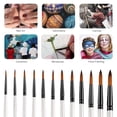 thumbnail image 5 of Juego de 12 Piezas Pinceles de Pintura AcríLica, Pinceles Profesionales para Pintura de Artista de Punta Redonda para Pintura Al óLeo de Acuarela AcríLica, 5 of 5