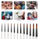 thumbnail image 5 of Juego de 12 Piezas Pinceles de Pintura AcríLica, Pinceles Profesionales para Pintura de Artista de Punta Redonda para Pintura Al óLeo de Acuarela AcríLica, 5 of 7