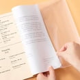 thumbnail image 4 of 10 Uds A4 fundas transparentes para libros de ejercicios, funda transparente para libros, fundas transparentes ajustables y reutilizables de plástico grueso para libros oso de fresa Hogar, 4 of 5