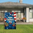 thumbnail image 3 of Amhnf Happy Fathers Day Best Tools Overalls American Flag Garden Flag For Home Outdoor Garden Yard Decor 12x18 inch, 3 of 5