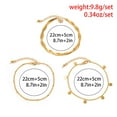 thumbnail image 4 of Ankle Bracelet Fashion Adjustable - 3PCS Chain Anklet Foot Jewelry for Women, 4 of 6